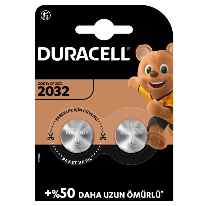 Duracell - Duracell Cr 2032 Lithium 3V Pil 2'li