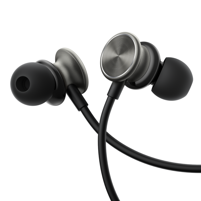 JOYROOM - JOYROOM JR-EW03 IN-EAR METAL WIRED EARBUDS-DARK GRAY