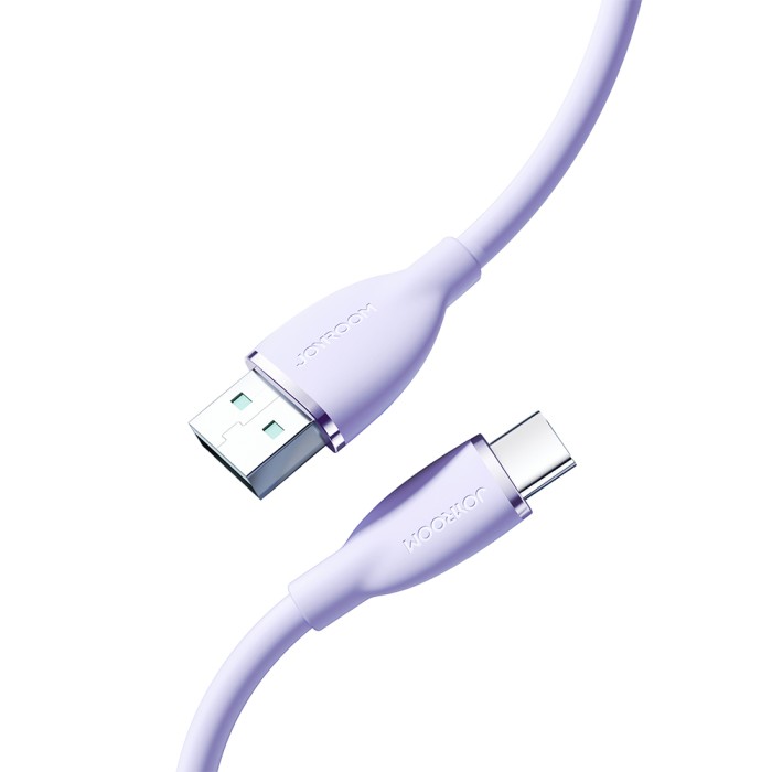 JOYROOM - JOYROOM SA29-AC3 3A USB A-TYPE C 1.2M-PURPLE