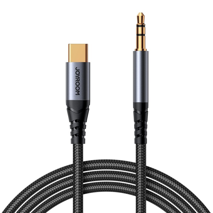 JOYROOM - JOYROOM SY-A07 TYPE C - 3.5MM 1.2M CABLE-BLACK